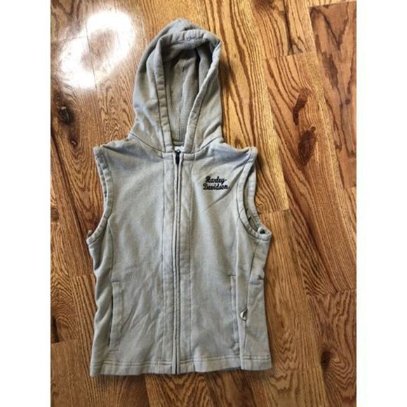 HARLEY DAVIDSON HOODED VEST - Picture 1 of 3